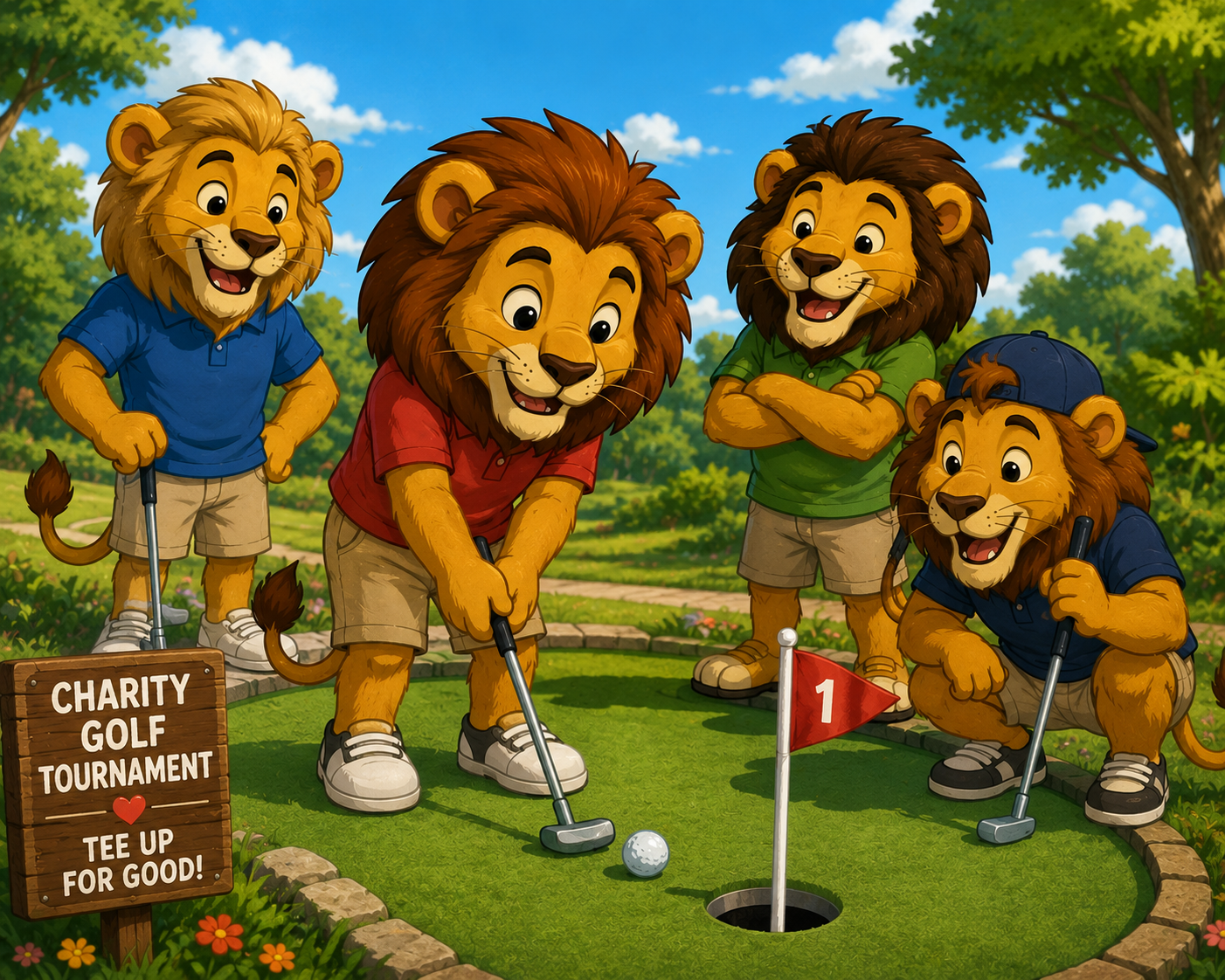 The Lion's Legacy Memorial Golf Classic - Default Image of Post-Round Putt Putt Competition