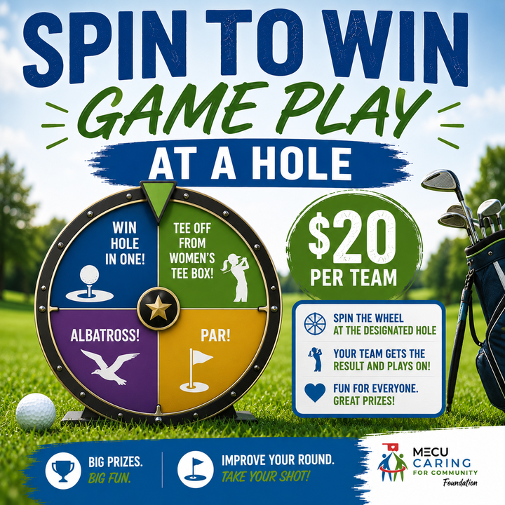 2026 MECU Caring for Community Charity Golf Tournament - Default Image of Spin to Win