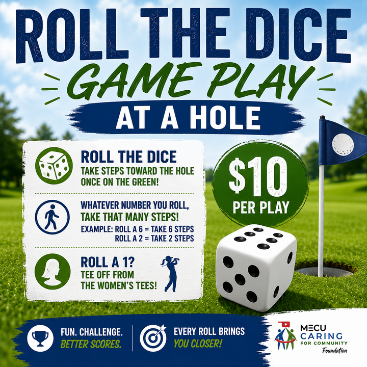 2026 MECU Caring for Community Charity Golf Tournament - Default Image of Roll the Dice