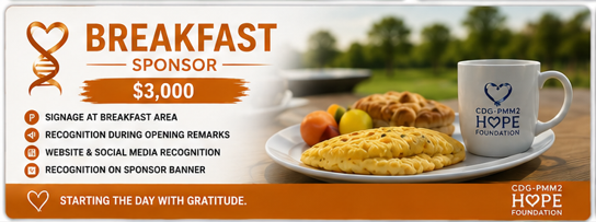 CDG/PMM2 3rd Annual Golf Charity - Default Image of BREAKFAST SPONSOR