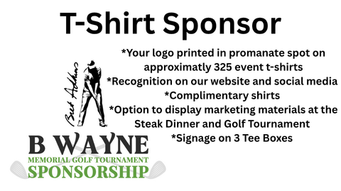 Image of Tournament T Shirt Sponsor