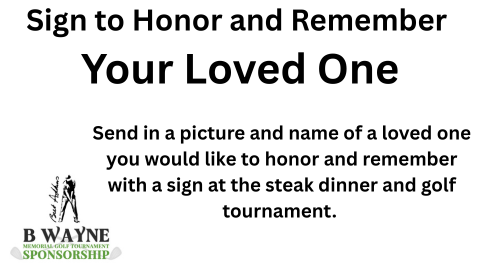 Image of Honor and Remember Tee Box Sign