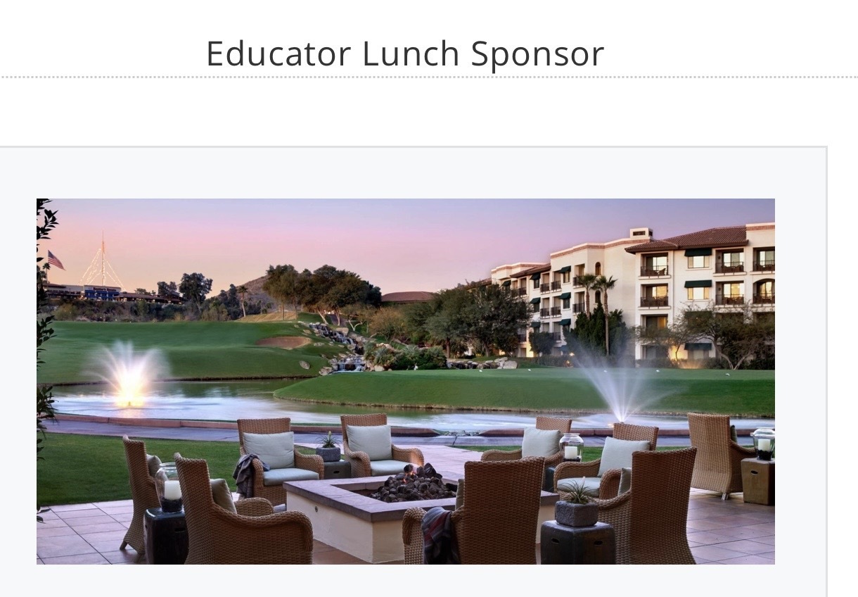 Canine Companion LTD, Az. Intl Beauty Pgt. &  Fearless and Focused Inc, First Annual Golf Tournament - Default Image of Educator Lunch Sponsor