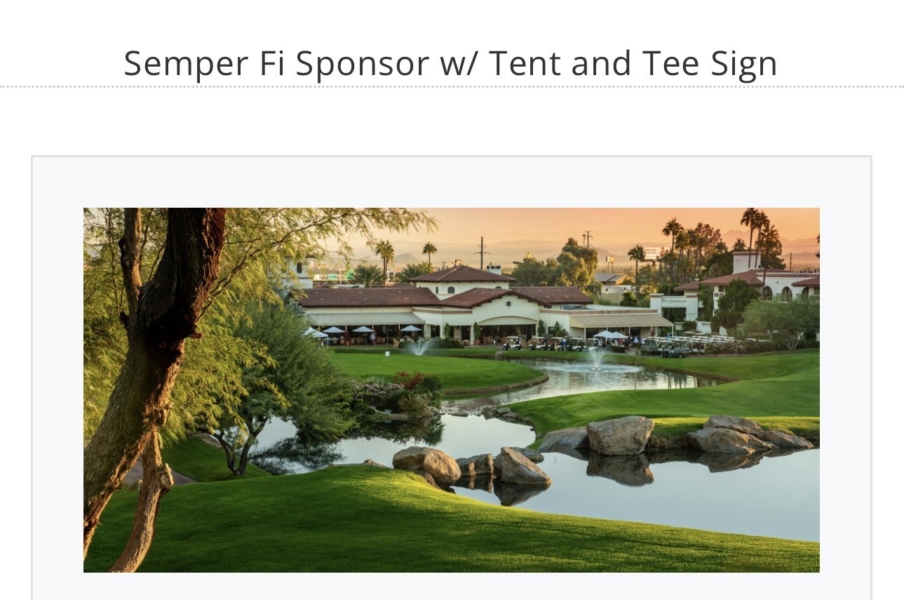 Canine Companion LTD, Az. Intl Beauty Pgt. &  Fearless and Focused Inc, First Annual Golf Tournament - Default Image of Semper FI Sponsor