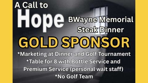 Image of STEAK DINNER - Gold Sponsor (no golf)