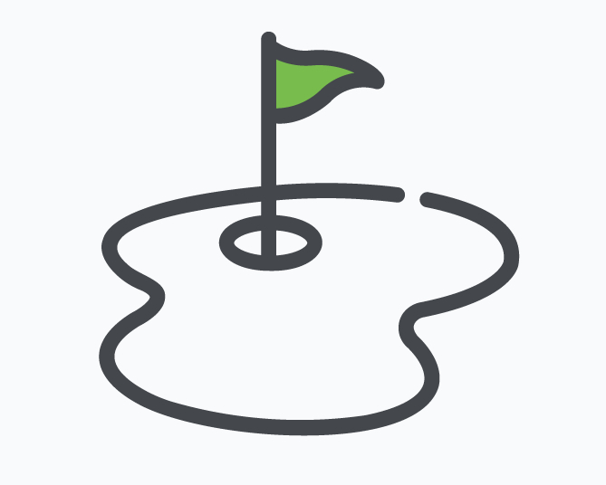 Image of Foursome with Logo Signage