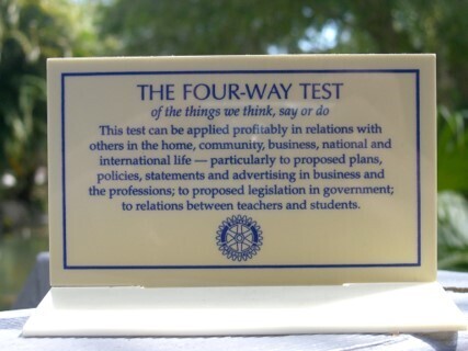 Image of Four Way Test Sponsor