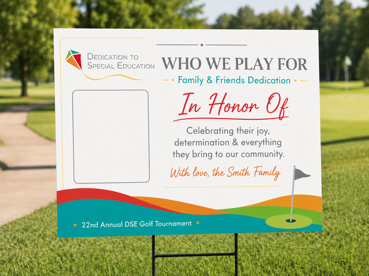 Image of "Who We Play For" Family and Friends Dedication