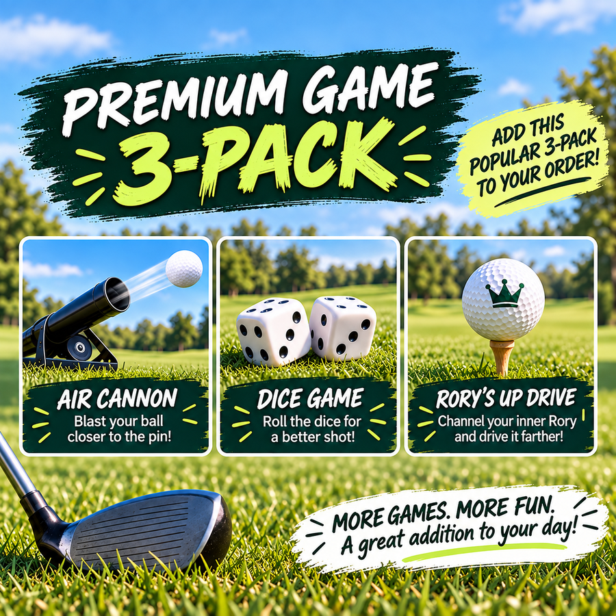 Image of NEW Premium Game Pack (Air Cannon, Dice Game, Rory's Up Drive)