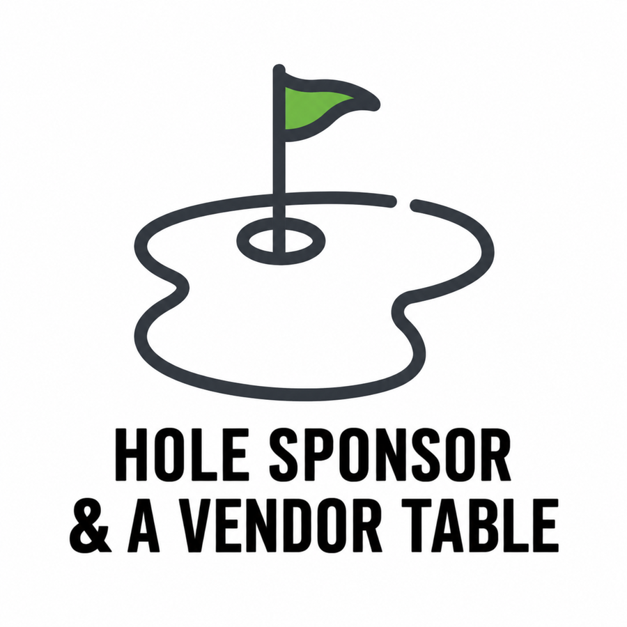 Image of Hole Sponsor with Vendor Table