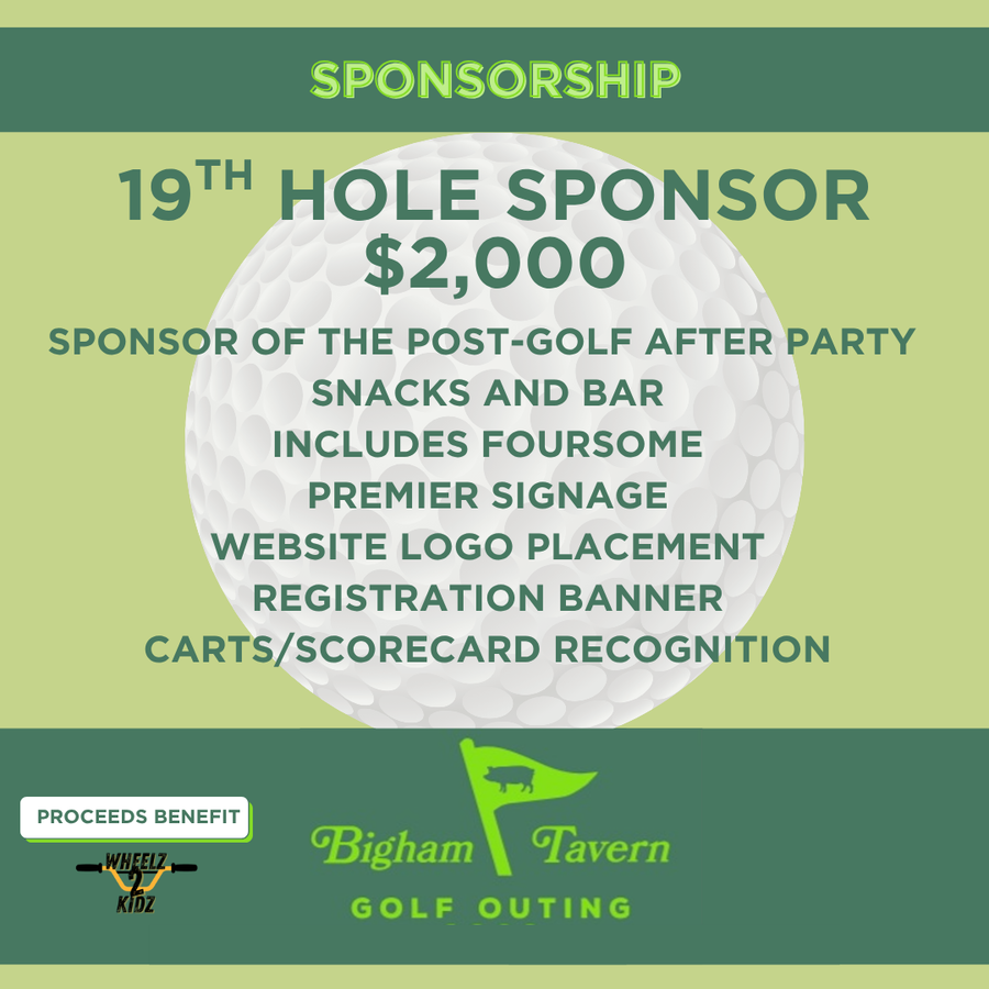 Image of 19th Hole Sponsor