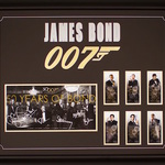 Image of "All Six James Bond's Vintage Black & White" Limited Edition