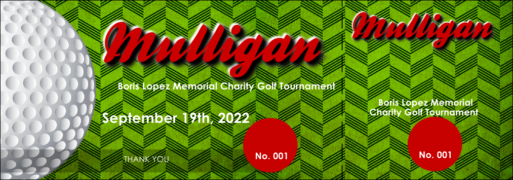 The 1st Annual Boris Lopez Memorial Charity Golf Tournament - Default Image of 3 Mulligans