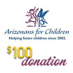 2nd Annual Kasai Fire & Fairways Charity Golf Tournament - Default Image of $100 DONATION TO ARIZONANS FOR CHILDREN