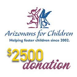2nd Annual Kasai Fire & Fairways Charity Golf Tournament - Default Image of $2,500 DONATION TO ARIZONANS FOR CHILDREN