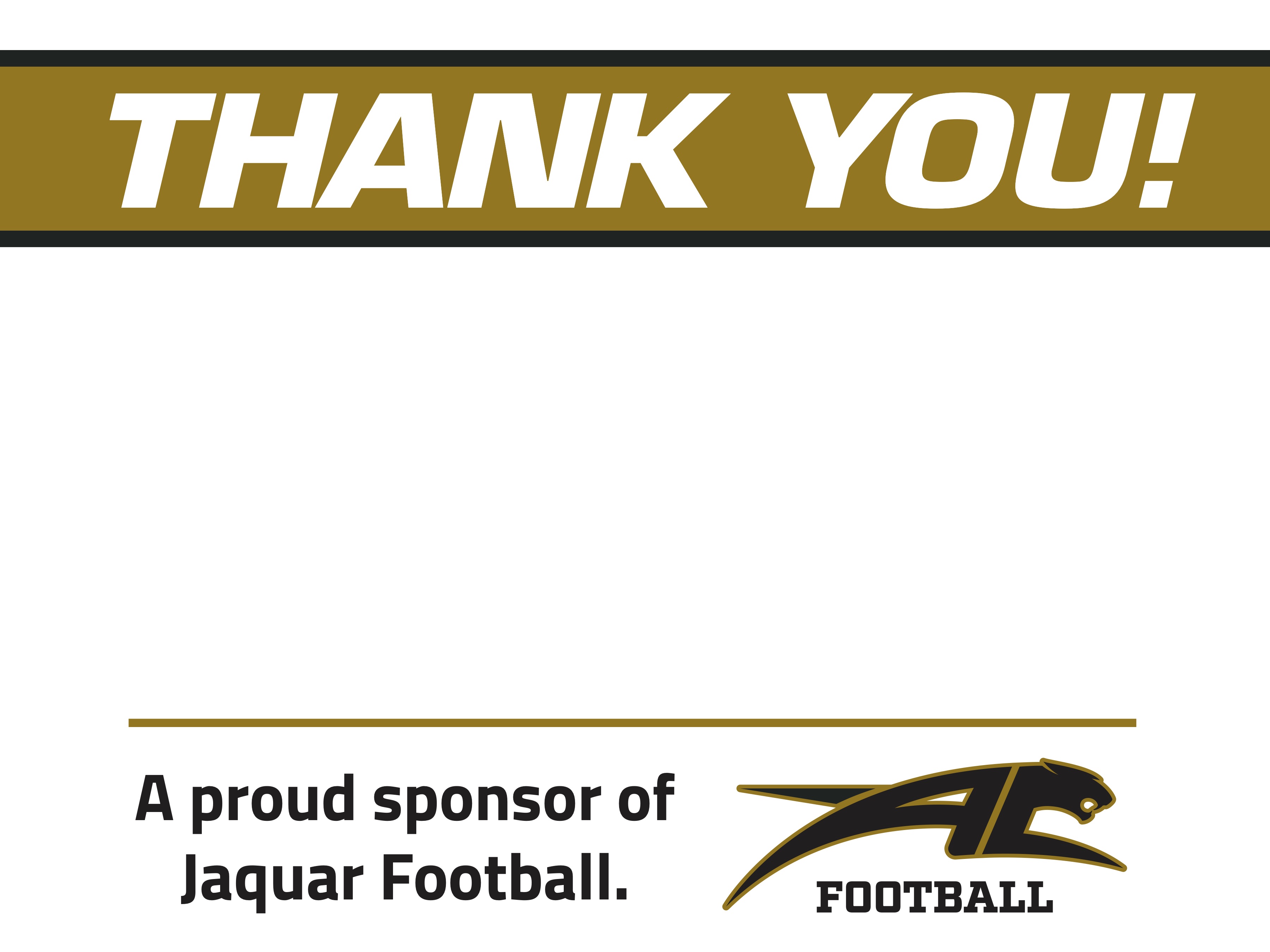 2023 Jaguar Football Golf Tournament - Default Image of Driving Range Sponsor