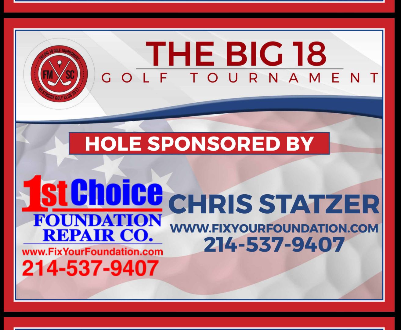 The Big 18 Golf Tournament - Default Image of Birdie: Hole Sponsorship