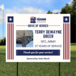 Image of Drive of Heroes Sign