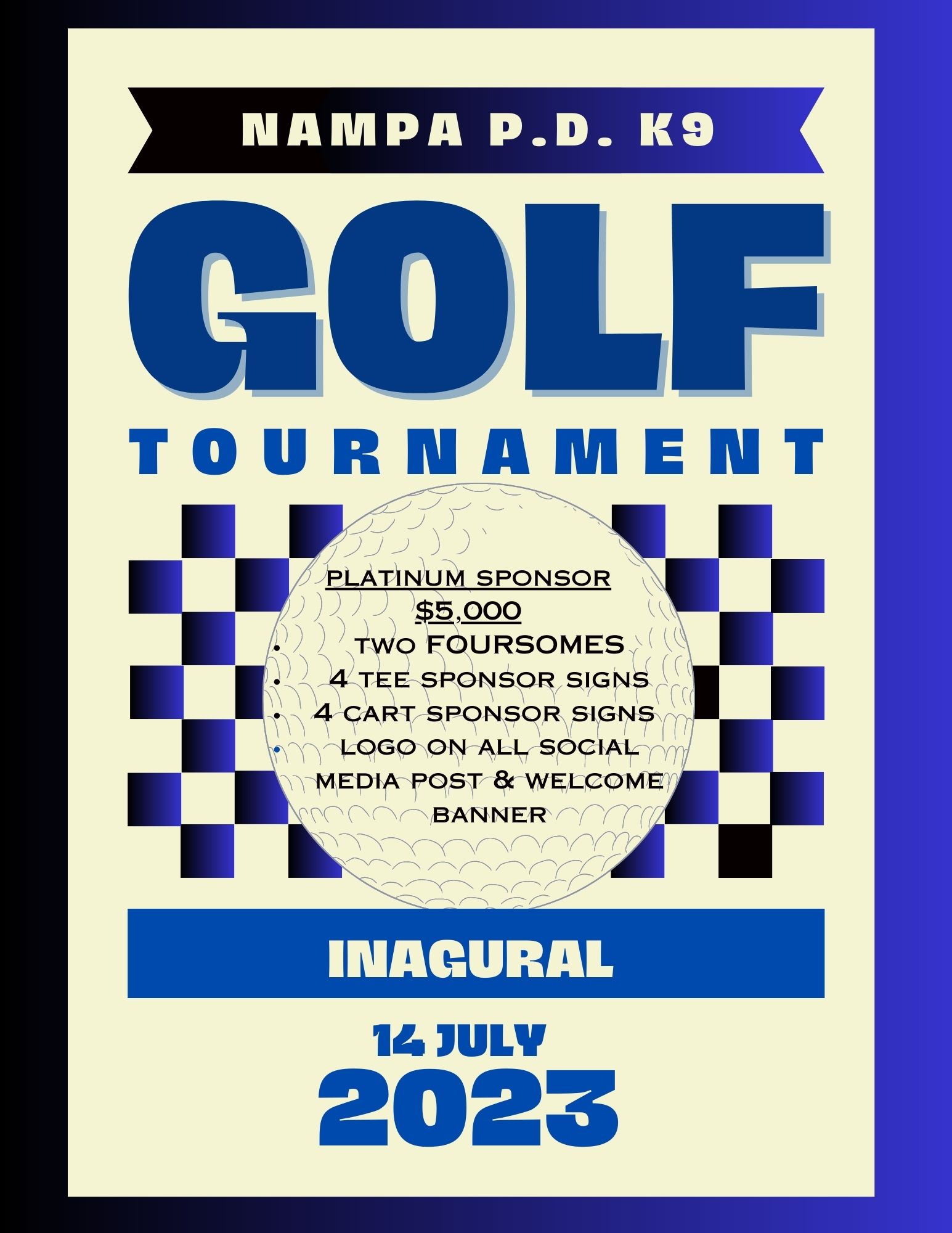 Nampa PD K9 Foundation Golf Tournament - Default Image of Platinum Sponsor 