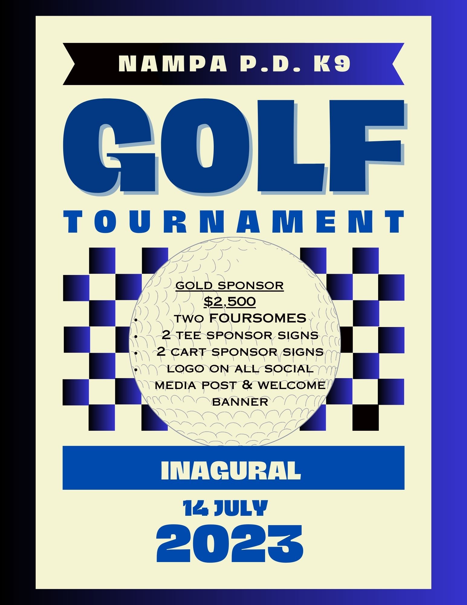 Nampa PD K9 Foundation Golf Tournament - Default Image of Gold Sponsor 