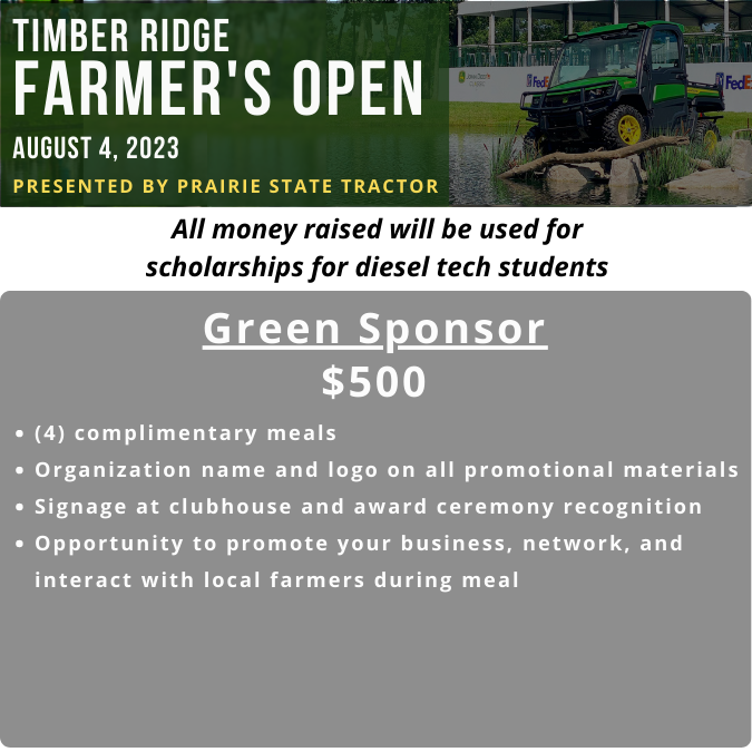Timber Ridge Farmer's Open - Default Image of Green Level Sponsor