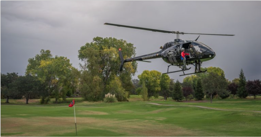 Tee off for the Trades 2024 - Default Image of Helicopter Ball Drop