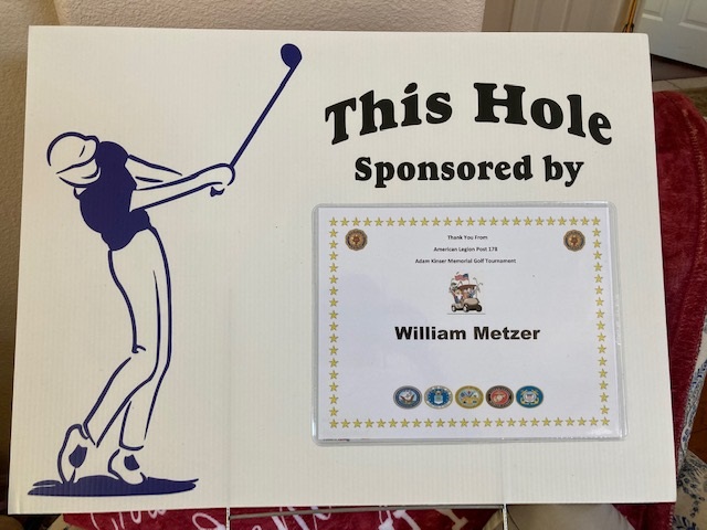 Veterans Memorial Golf Tournament American Legion Post 178 9th Annual - Default Image of Hole Sponsorship