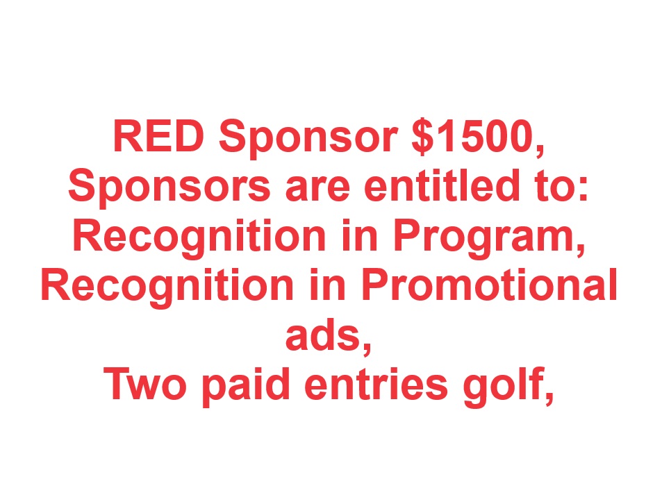 Veterans Memorial Golf Tournament American Legion Post 178 9th Annual - Default Image of RED Sponsor