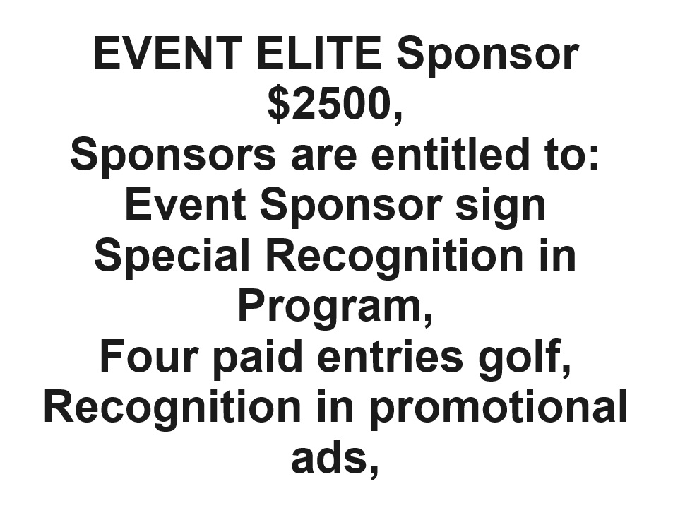 Veterans Memorial Golf Tournament American Legion Post 178 9th Annual - Default Image of EVENT ELITE Sponsor