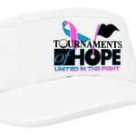 Image of Commemorative  Tournaments of Hope Golf Visor-White
