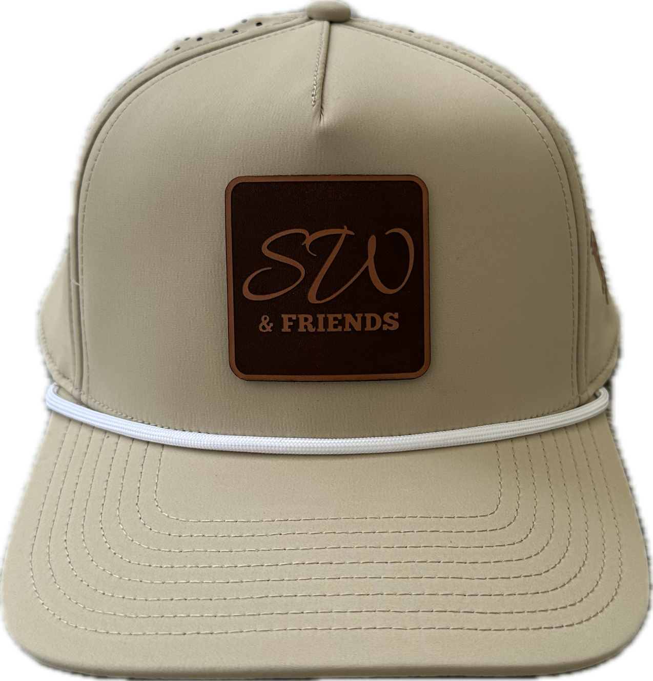 The 18th Annual SW and Friends Charity Golf Classic - Default Image of Branded Bills - Tan Snapback Rope Hat w/ SW & Friends Logo