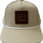 Image of Branded Bills - Tan Snapback Rope Hat w/ SW & Friends Logo