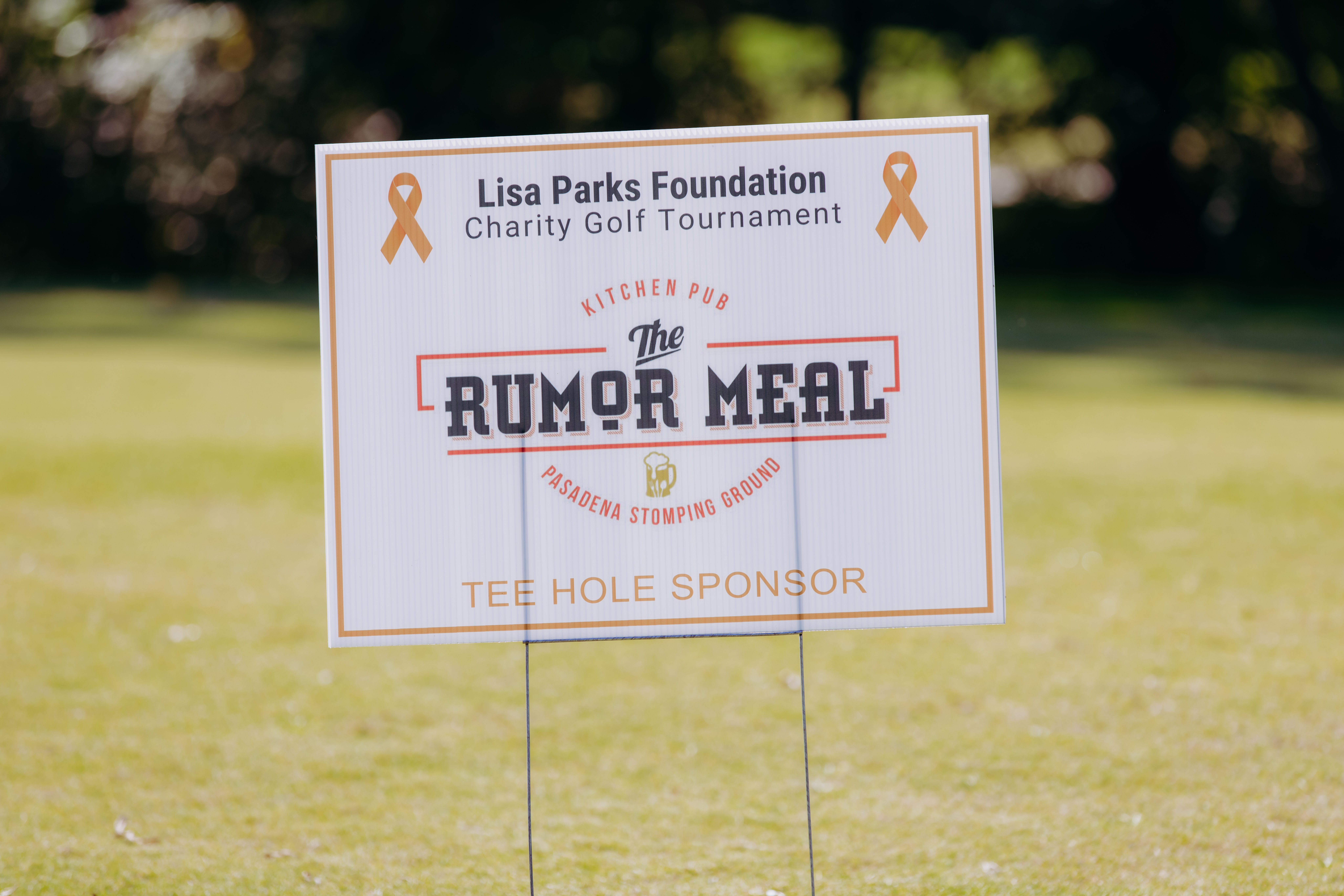 3rd Annual Lisa Parks Foundation Golf Tournament - Default Image of Two (2) Tee Signs