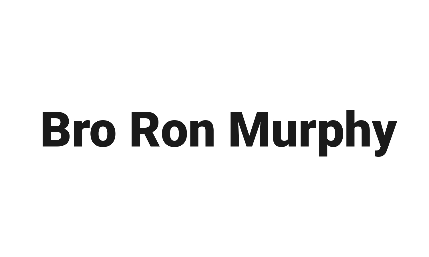 Bro. Ron Murphy