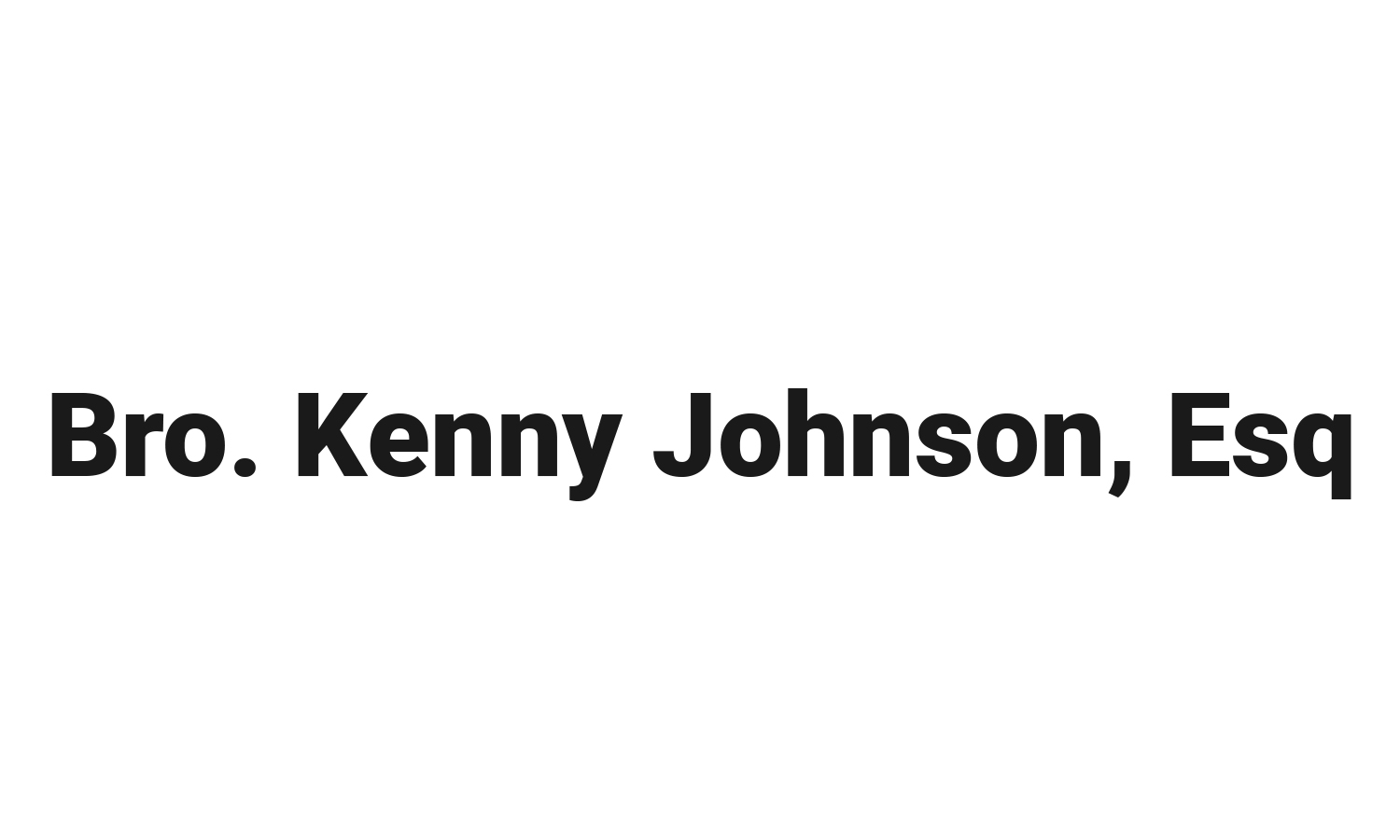 Kenny Johnson