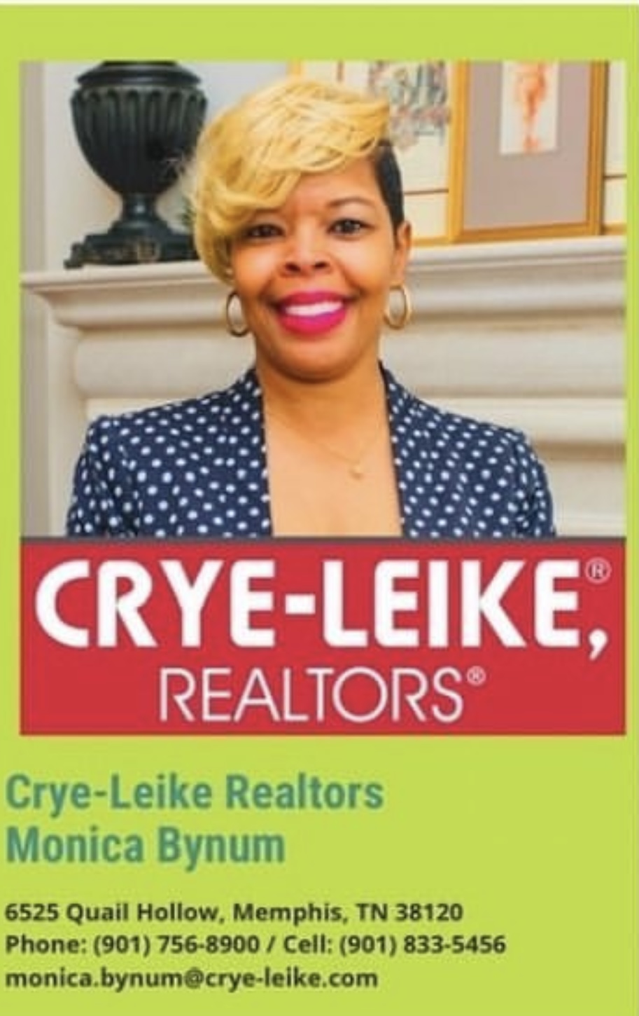CRYE-LEIKE, REALTOR MONICA BYNUM