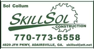 Adairsville Legacy GOLD Sponsor - SkillSol Construction - Logo