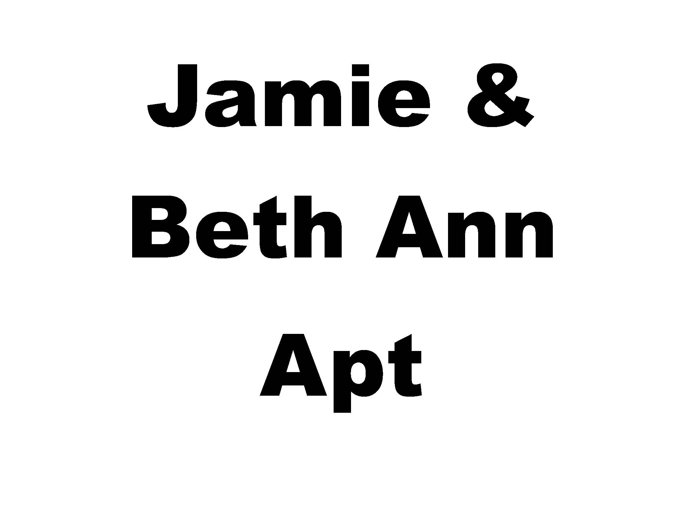 Jamie & Beth Ann Apt