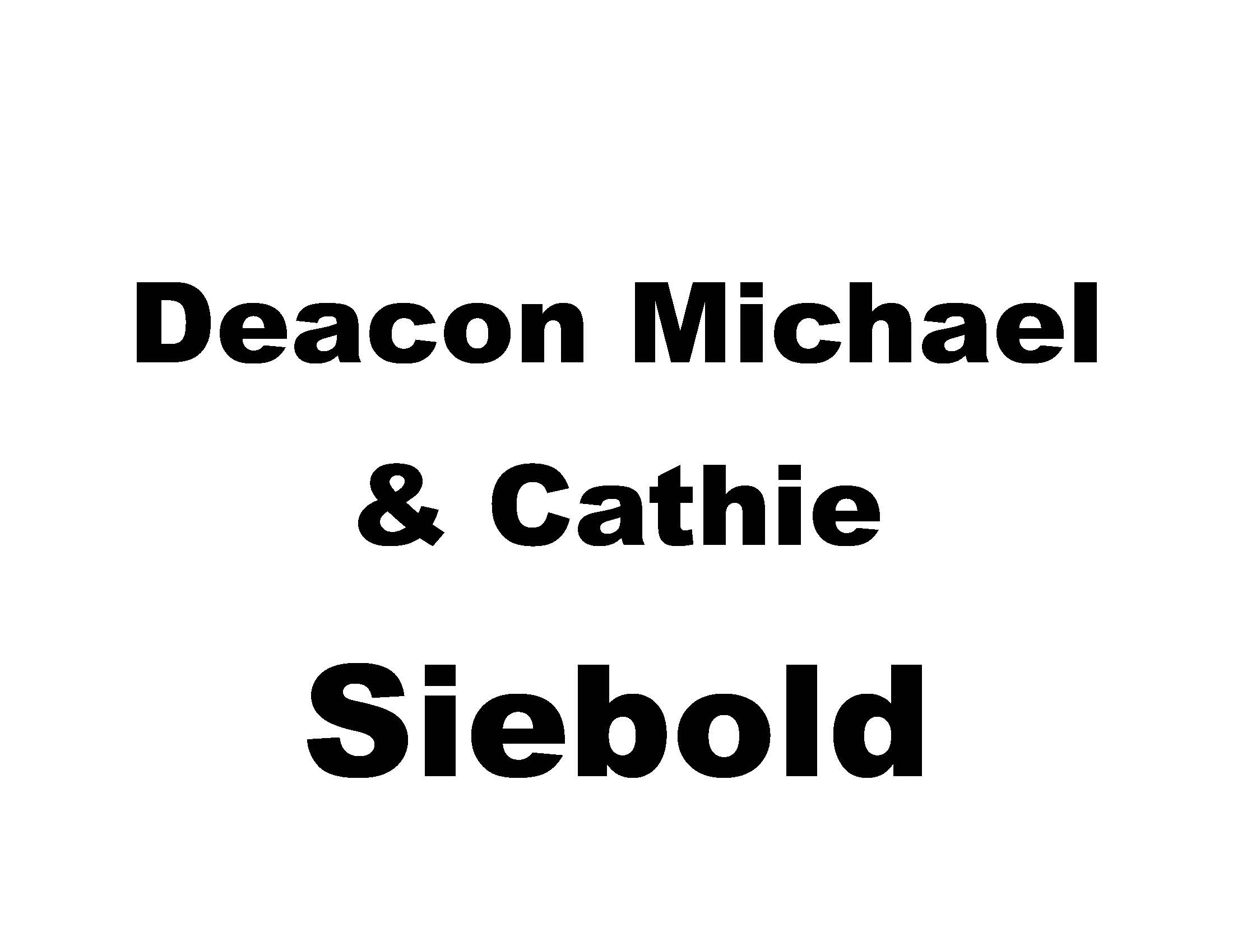 Dcn Michael * Cathie Siebold