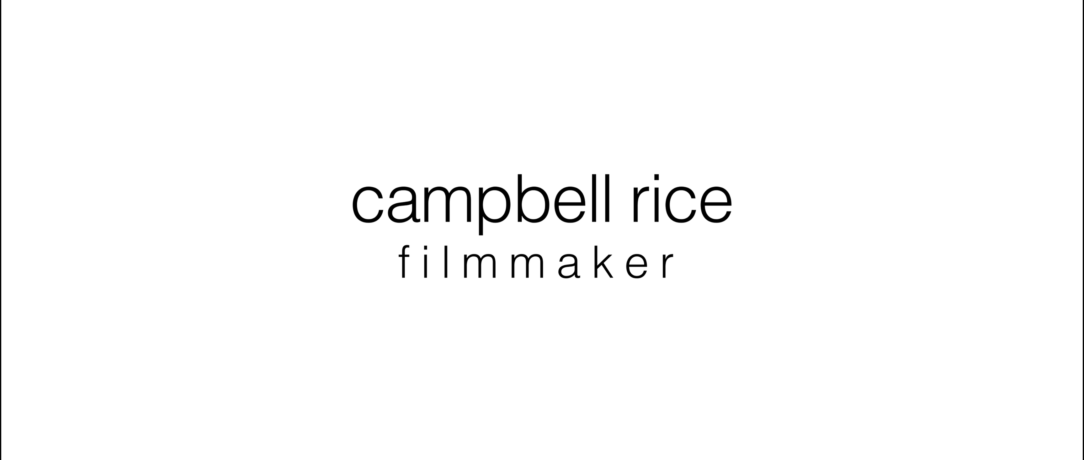 Platinum Sponsor - Campbell Rice Filmmaker - Logo