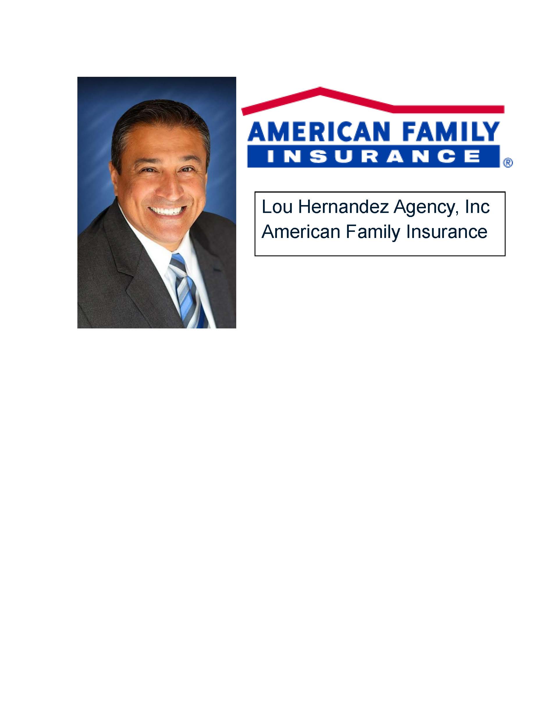 Bronze Corporate Sponsor - Lou Hernandez Ins Agency - Logo