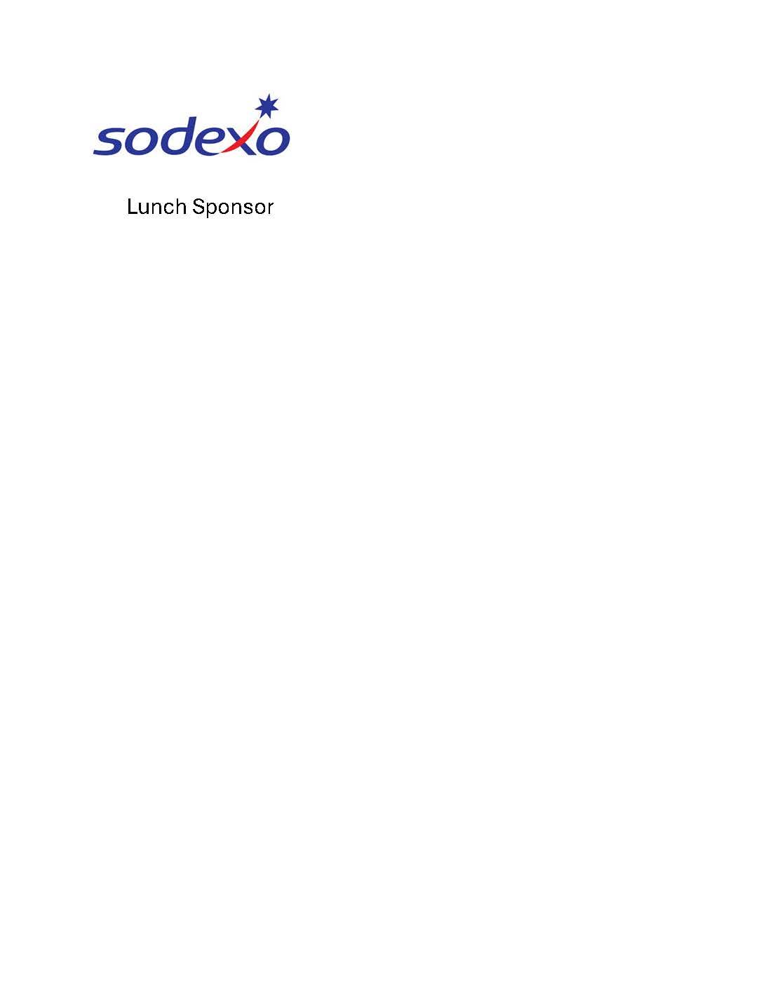 Lunch & Dinner Sponsor - Sodexo - Logo