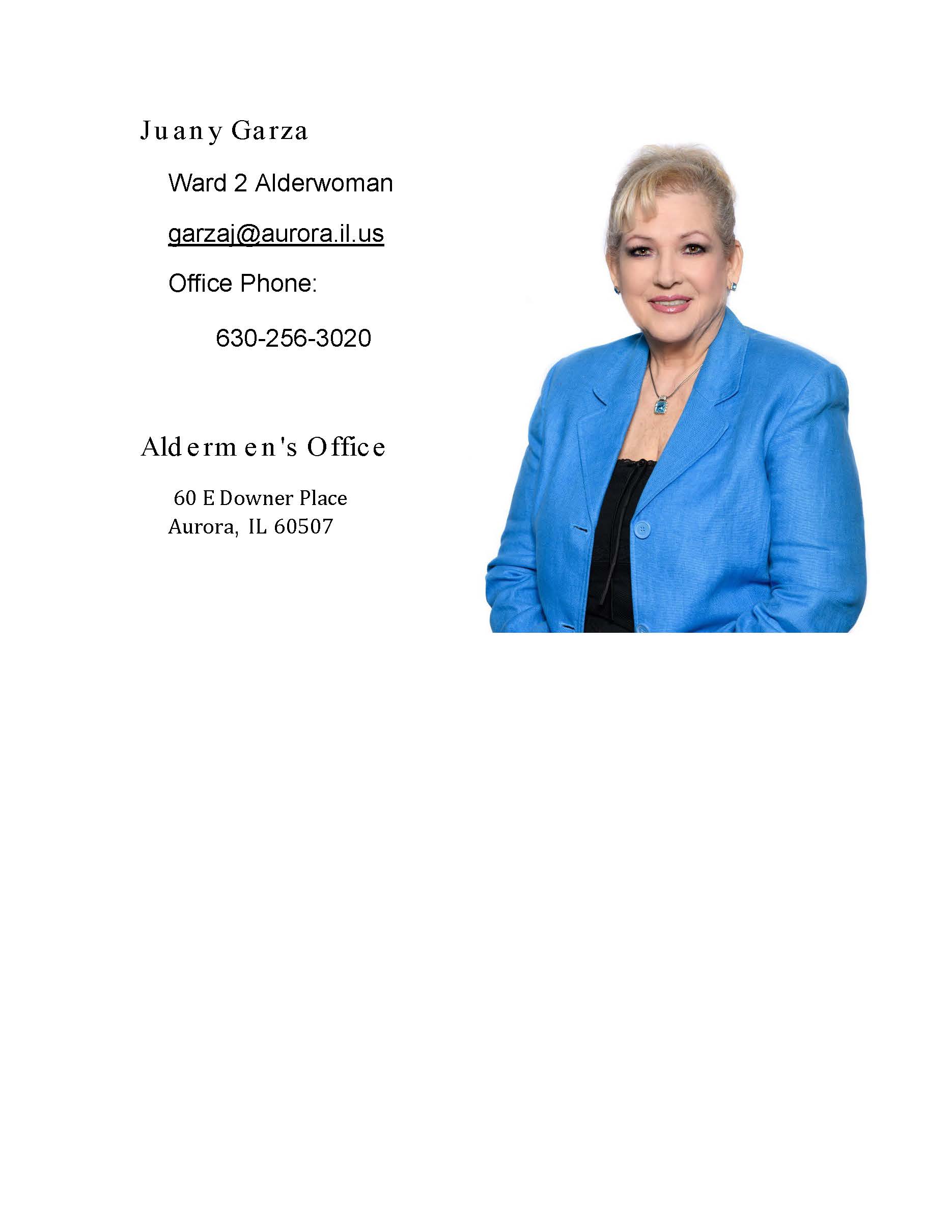 Hole Sponsor - Alderwoman Juany Garza - Logo