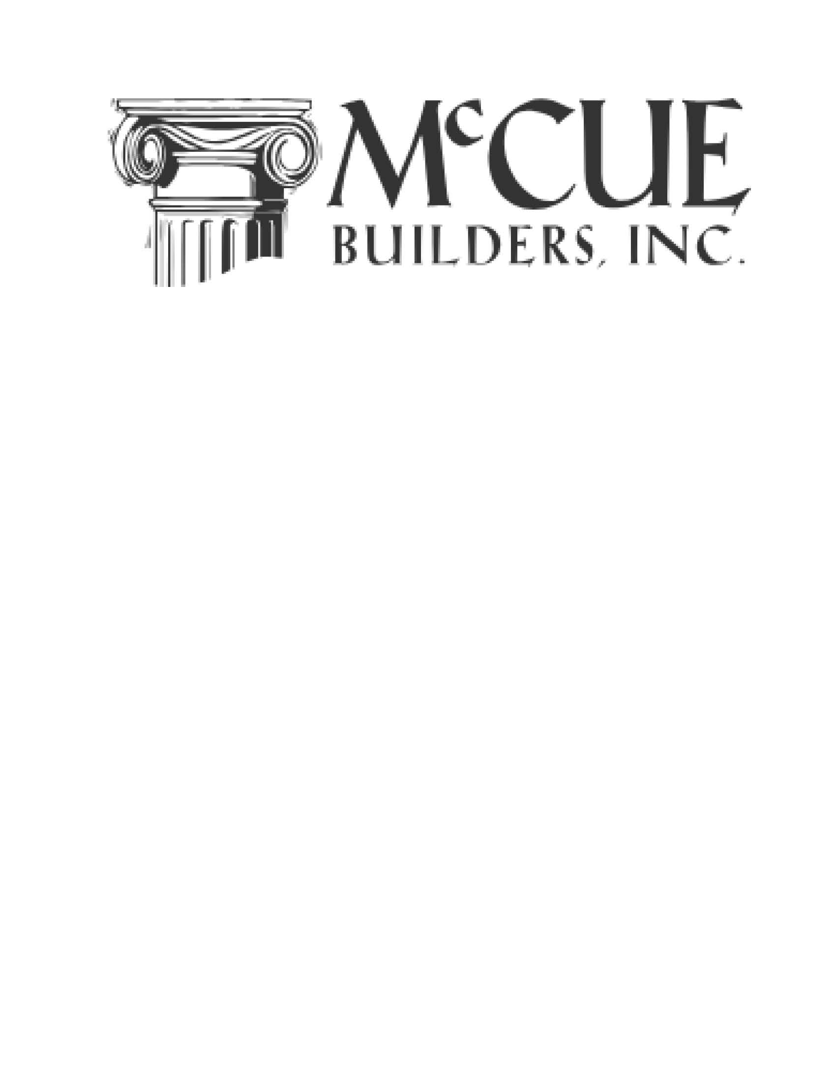 Hole Sponsor - McCue Builders - Logo