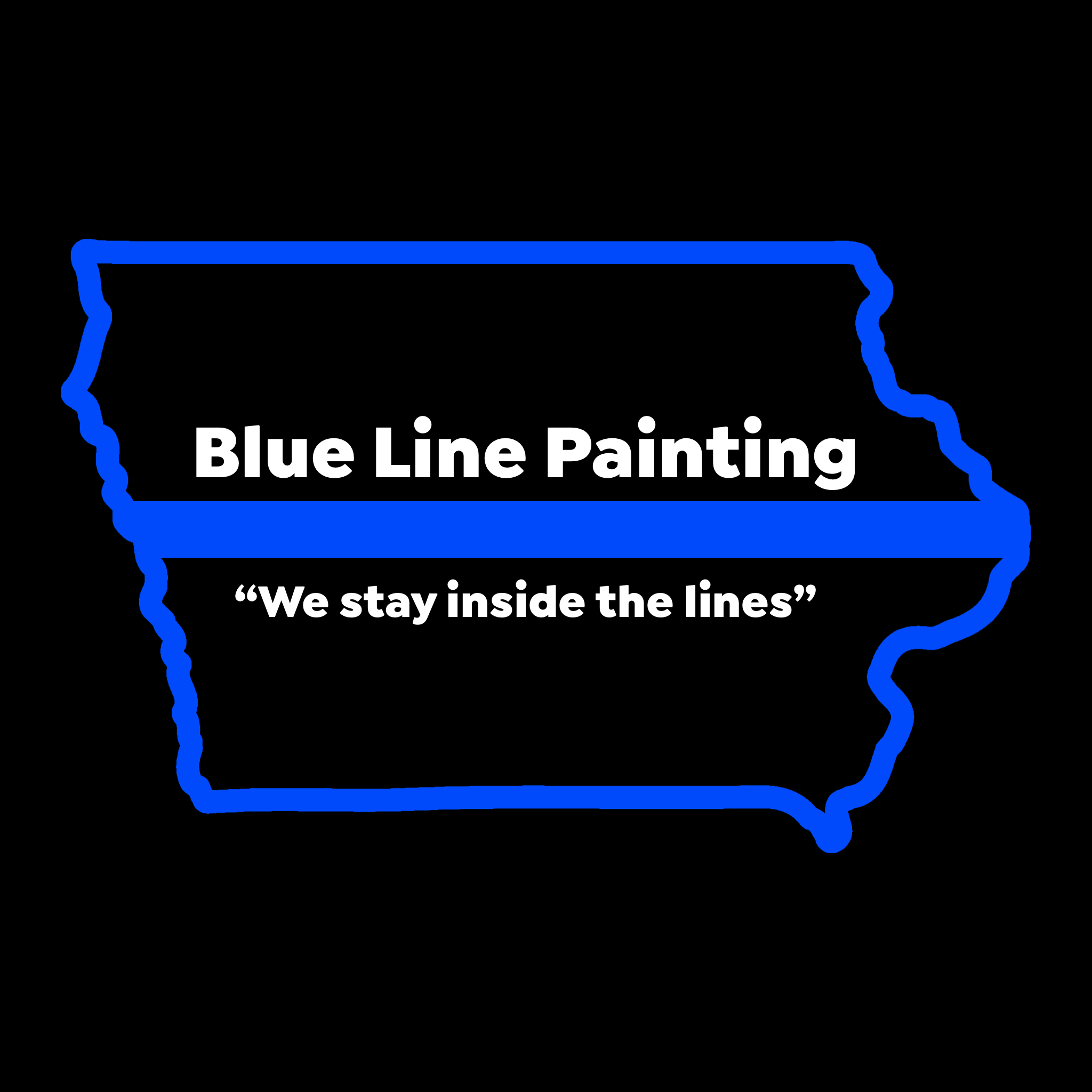 Blue Line Painting 