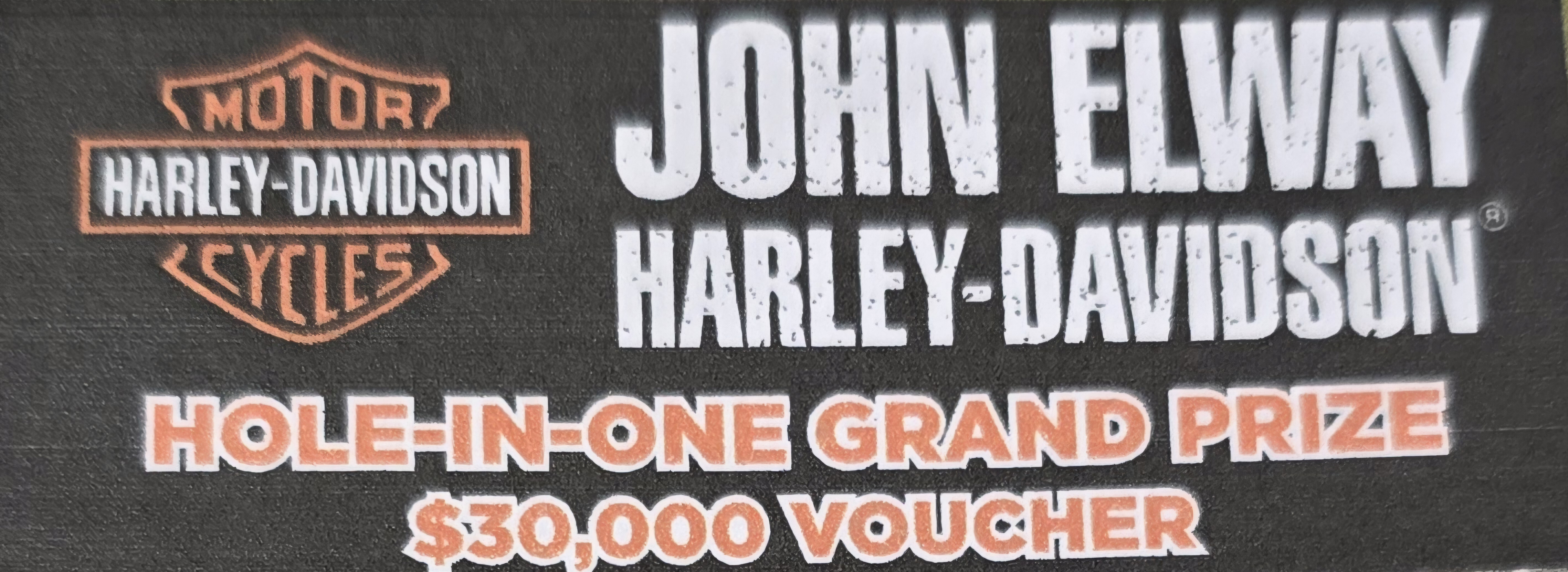 Hole In 1 Sponsorship - John Elway Harley-Davidson - Logo