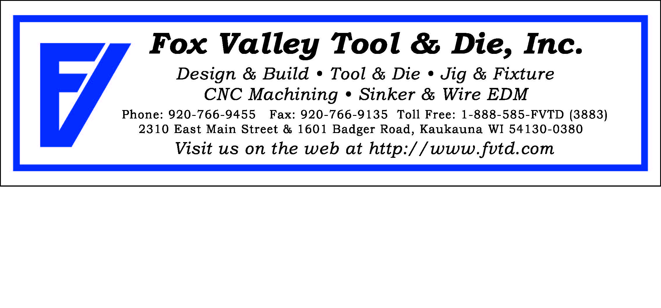 FOX VALLEY TOOL & DIE