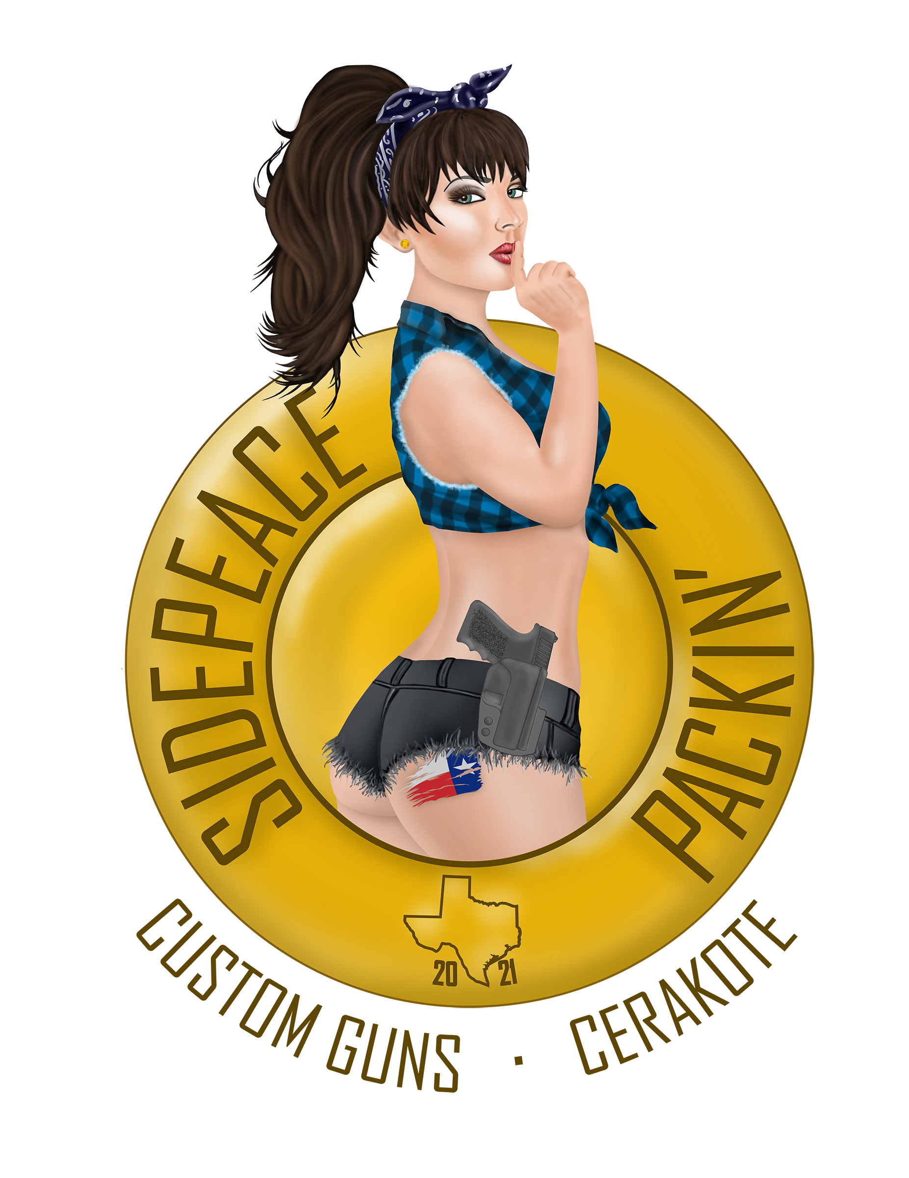 Raffle/ Auction Sponsor - Side Peace Packin - Logo