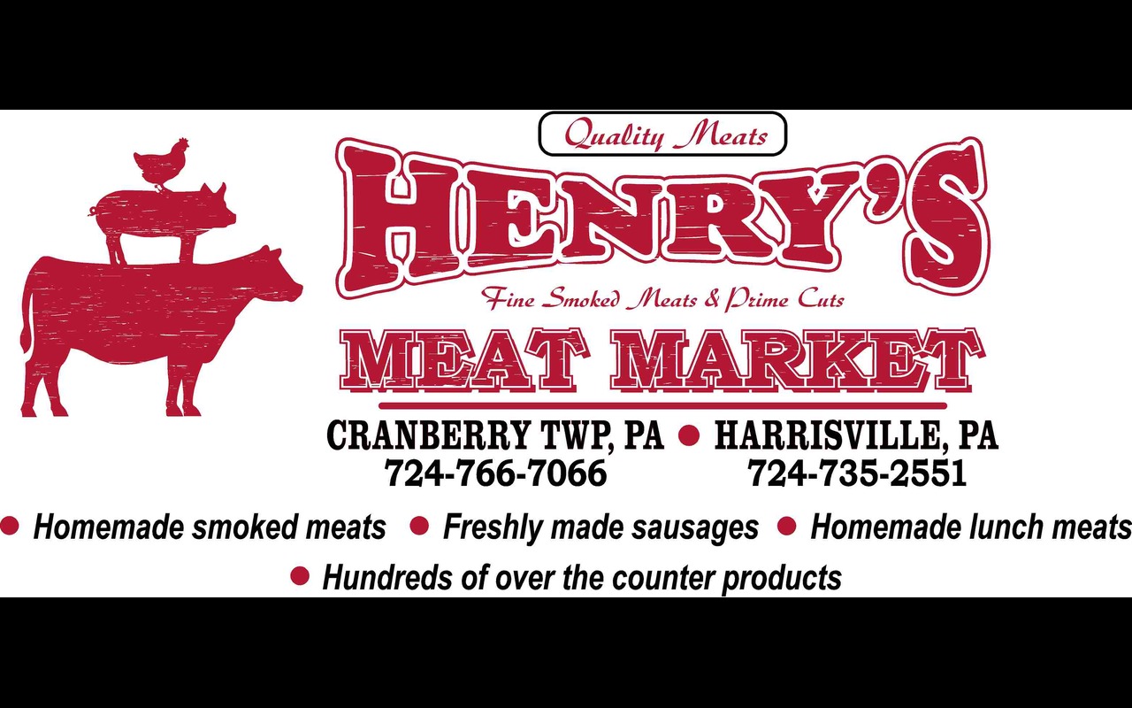 Raffle Sponsor  - Henry's Meat Market  - Logo