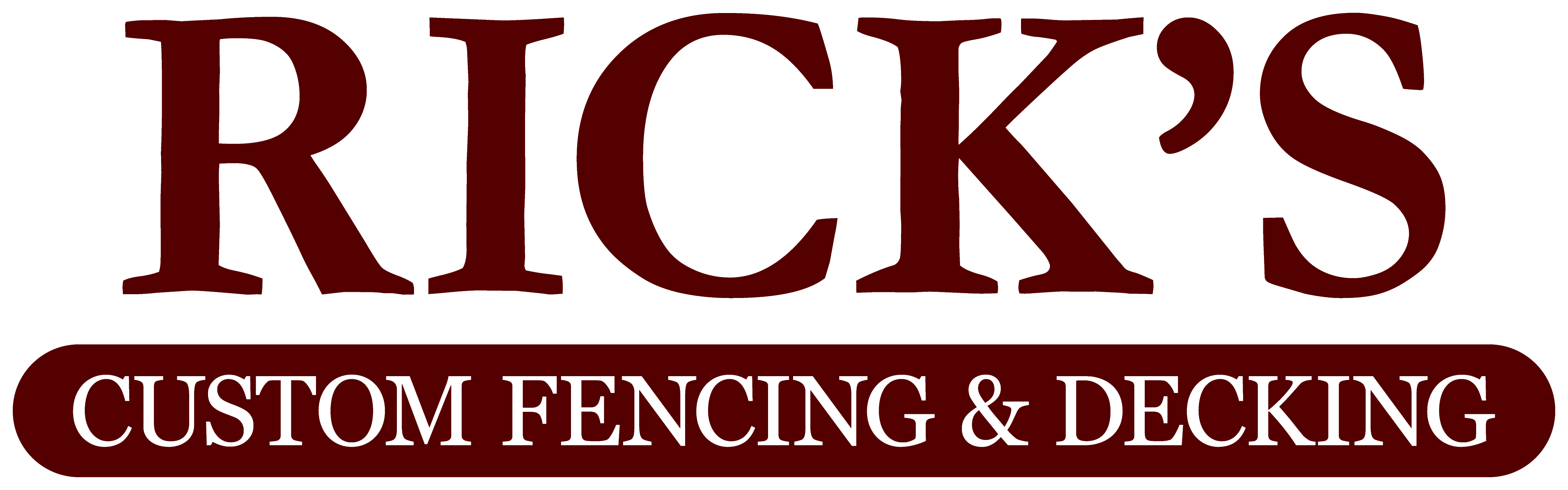 Helicopter Ball Drop Scholarship Fundraiser Sponsor  - Rick's Custom Fencing & Decking - Logo